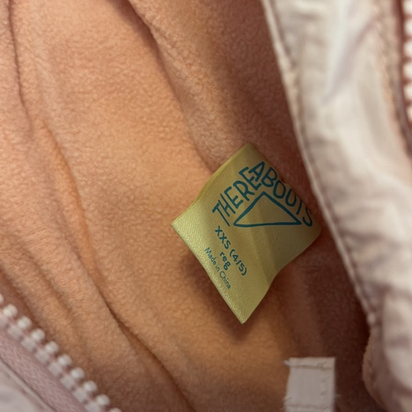 NWT Thereabouts Girls Pink Puffer Coat - Picture 5 of 6